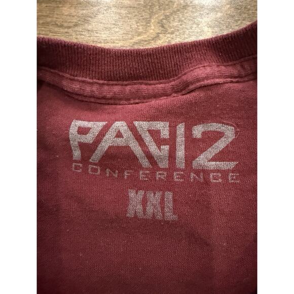 Pac 12 Mens Red Arizona State Sun Devils Short Sleeve T-Shirt Size XXL 2XL - Picture 5 of 7